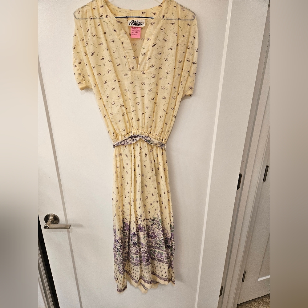EUC - Vintage Joel Martin Summer Poly Cotton Dress - Size 11/12